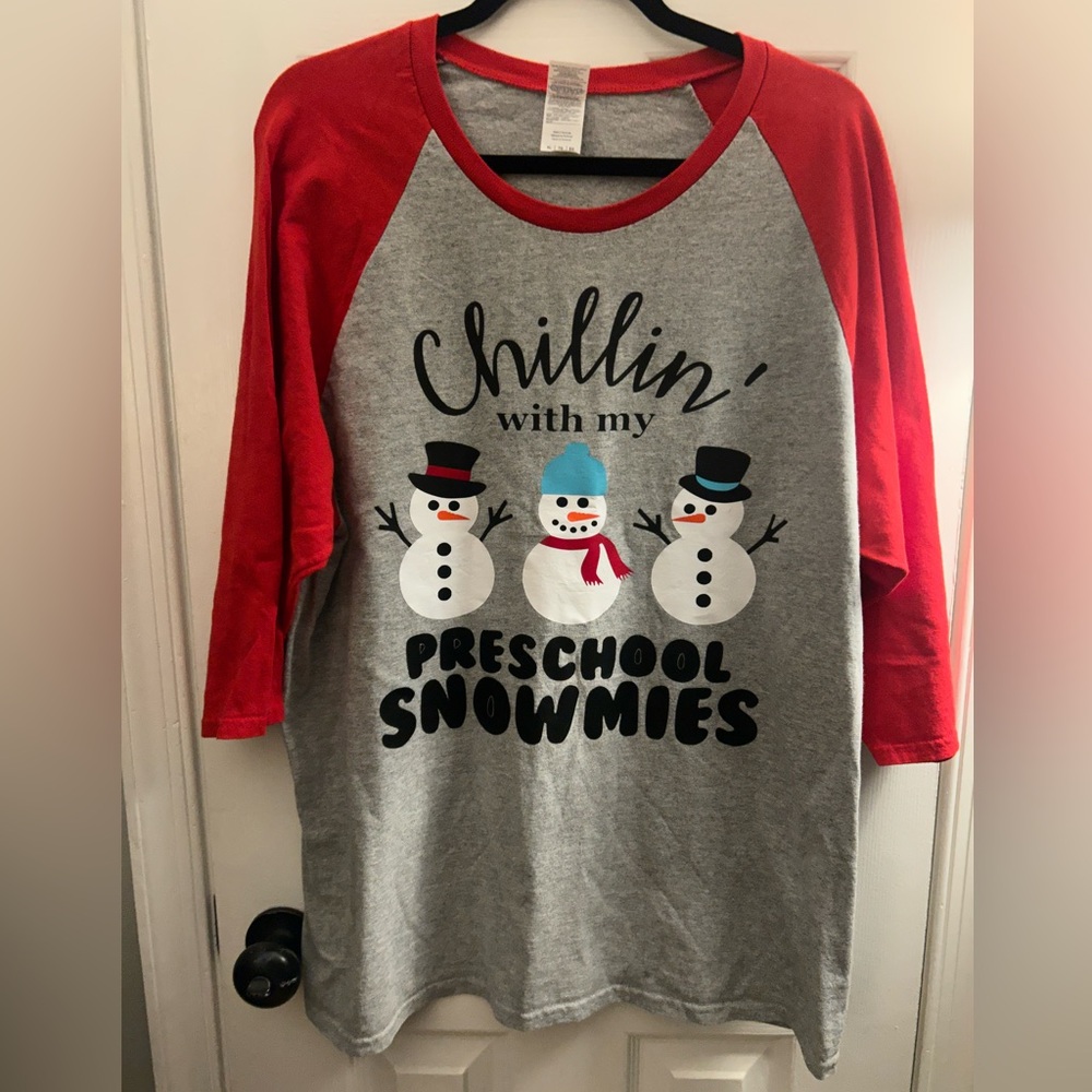 Adult baseball XL Holiday Preschool Top